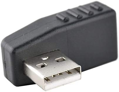 Optimális Bolt USB 2.0 EGY Férfi-Nő derékszögű Adapter Konverter, Fekete