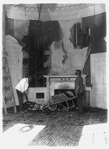 HistoricalFindings Fotó: Elnök H Hoover,tűzkár,Megsemmisült, Végrehajtó Irodák,Washington DC-ben,1929