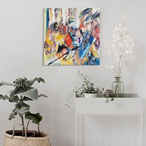 Absztrakt Művészet olajfestmény Kanapé Háttér Falon Festmény, Kreatív, Modern, Minimalista Dekoráció Nappali, Folyosó Bedroom16x16inch(40x40cm)