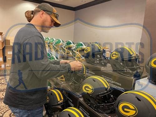 Clay Matthews Aláírt Green Bay Packers Sebesség Teljes Méret Napfogyatkozás NFL Sisak - Dedikált NFL Sisak
