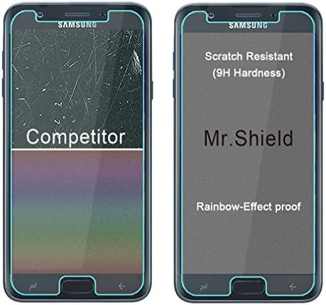 Mr Pajzs [3-PACK] Célja A Samsung (Galaxy J7 Korona 2018) [Frissítés, Maximális Fedezze Képernyő Változat] [Edzett Üveg]