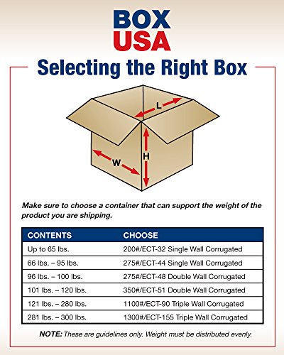 DOBOZ USA-ban 25 Pack teherbírású Hullámpapír Doboz, 13 L x 13 W x 13 H, Kraft, Szállítás, Csomagolás, valamint Mozgó