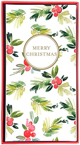 Graphique Santa Bill Pénz Jogosultja | Csomag 15 Kártyák Borítékok | Készpénz vagy Gift Card Holder | Karácsonyi Üdvözlet