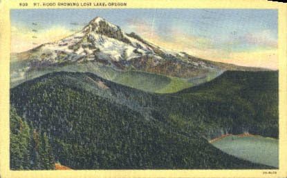 Elveszett Tó, Oregon Képeslap