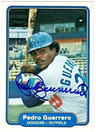 Autogramot Raktár 585547 Pedro Guerrero Dedikált Baseball Kártya - Los Angeles Dodgers 1982 Fleer - 7.