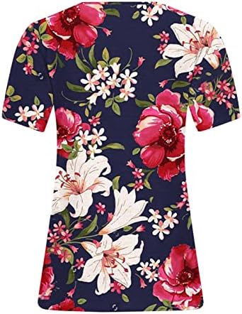 Plus Size Maximum a Nők Hawaii Tshirts 2023 Divatos Nyári Tunika Maximum virágmintás Strand Bohém Szirom Ujjú Blúz