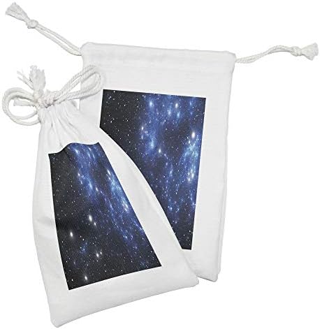 Ambesonne Csillagkép Szövet táska 2, Külső Tér Csillag-Köd Asztrális Klaszter Csillagászat Téma Galaxy Rejtély, Kis Zsinórral