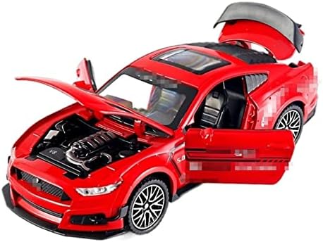 Méretarányos Autó Modell Mustang Shelby GT500 Alufelni Sport Autó Modell Fröccsöntött Járművek 1:32 Aránya (Szín : Vörös)