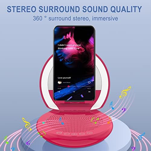 Charella 7SW Mini Vezeték nélküli Bluetooth Hangszóró Könnyű Smink Tükör Konzol Hangszóró Hordozható Kültéri Utazási Smink