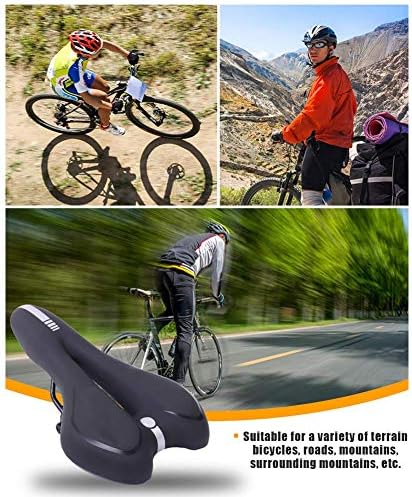 GUANGMING - Mountain Bike Ülés, Kényelmes Gél Kerékpár Nyereg Párnázott, Lélegző Üreges Design, Vízálló, kopásálló MTB Kerékpár