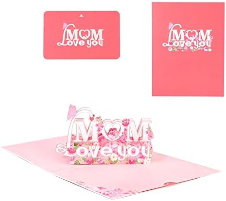 A Pop-Up üdvözlőlap, a Legjobb Anya 3D Virág Üdvözlő Kártya, Anyák Napja Kártya a Lánya, Felugró Ajándék Kártyát Anya, Feleség,