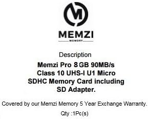 MEMZI PRO 8GB Class 10 90MB/s Micro SDHC Memória Kártya SD Adapterrel, valamint a Micro USB Olvasó a ZTE Maven 3, Felség