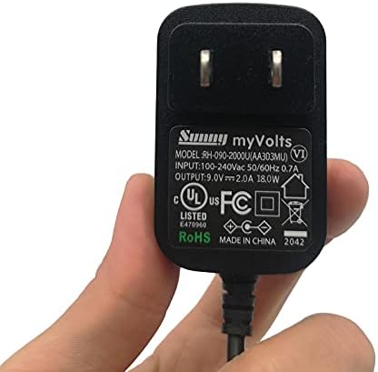 MyVolts 9V-os Tápegység Adapter Kompatibilis/Csere a Brother PT-6100 Címke Nyomtató - US Plug