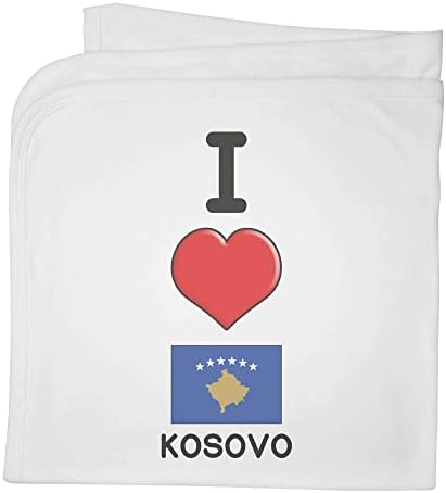 Azeeda 'Szeretem Koszovó' Pamut Bébi Takaró / Kendő (BY00025999)
