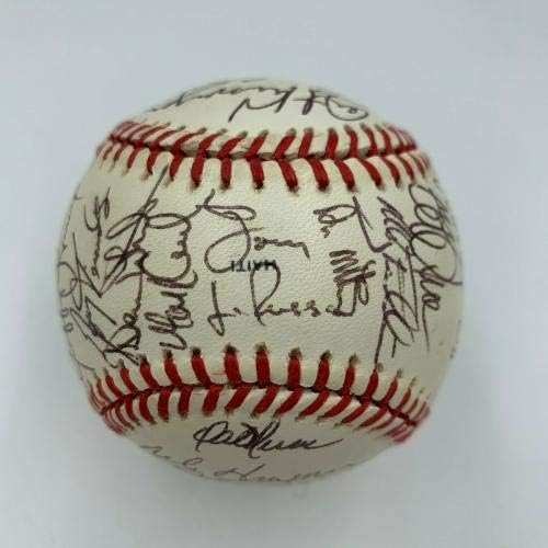 1989 All Star Játék Dedikált Baseball Kirby Puckett Cal Ripken Nolan Ryan SZÖVETSÉG COA - Dedikált Baseball