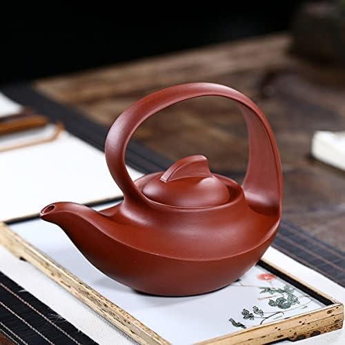 Lila Homok Teáskanna 16oz Kínai Yixing Agyag Kézzel készített Tea-Fű Kerámia Zisha Vörös Iszap Kungfu Teás Készlet
