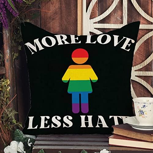 A nemek közötti Egyenlőség LGBTQ Meleg Büszkeség Leszbikus Párnát Fedezze Még Kevésbé Szeretik Utálom a Meleg párnahuzat