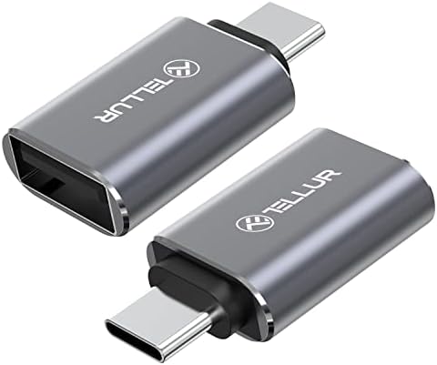 TELLUR USB-C (Férfi) - USB-EGY (Női) Adapter, 10Gbps, 3A, Alumínium