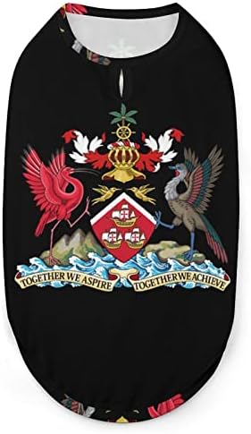 Kabát Karok Trinidad and Tobago Háziállatok Mellény Kutya Tartály Tetején Aranyos Kisállat Ruha Ujjatlan T-Shirt a Kiskutya,
