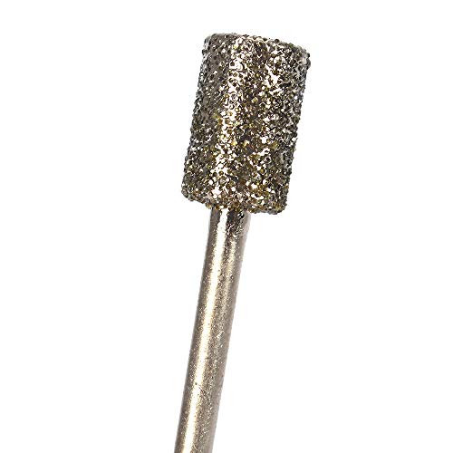 12db 8 mm-es Fej Henger alakú Gyémánt Bevonatú Szerelt Kerék Pontot Csiszolás Rotary Kis finomság 46 a 3 mm Szár a Forgó