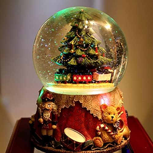 TFIIEXFL karácsonyfa Álom Crystal Ball Music Box Forgó Kis Vonat Oktáv Doboz Lányok Karácsonyi, Születésnapi Ajándék