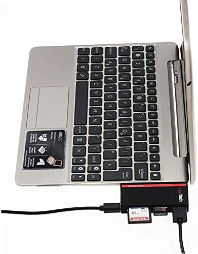 Navitech 2 az 1-ben Laptop/Tablet USB 3.0/2.0 HUB Adapter/Micro USB Bemenet SD/Micro SD Kártya Olvasó, Kompatibilis: Lenovo